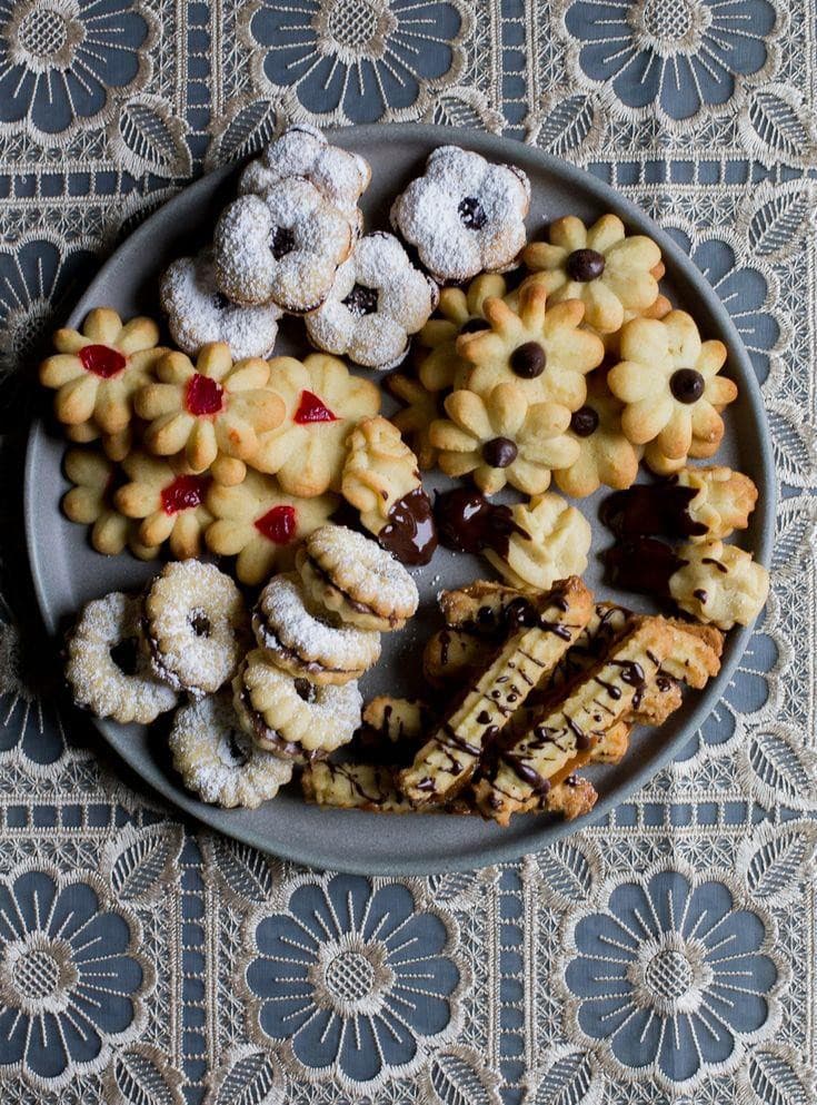 Surtido de galletas de mantequilla
