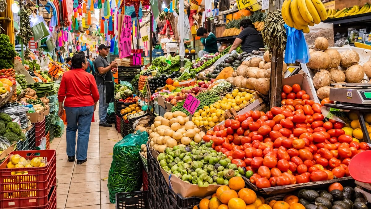 Interior del mercado